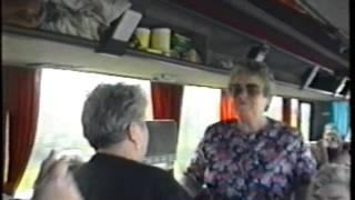 Scouse granny's day out dancing on a coach