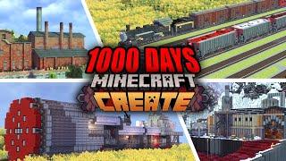 1000 days FULL MOVIE | Minecraft Create Mod | EP: 1-15