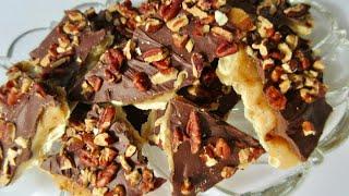 Christmas Day ENGLISH SALTINE CRACKER TOFFEE Recipe