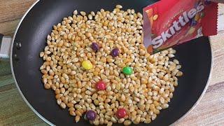 Rainbow popcorn recipe / Tiktok popcorn hack  / successful or not ?