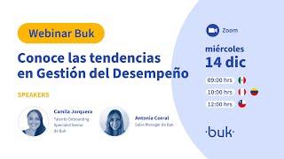 Webinar Buk "Conoce las tendencias en Gestión del Desempeño"