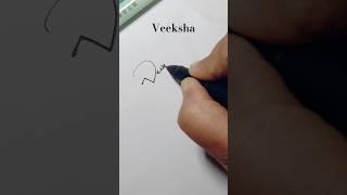 Design your name #viral #signature #unique #handwriting #calligraphy #shorts #veeksha