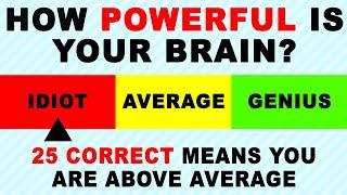 Is Your Intelligence Above Average? Test Your Brain Power! | Ultimate Trivia Quiz Round 92