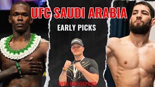 UFC Saudi Arabia Adesanya vs. Imavov Full Card EARLY PICKS