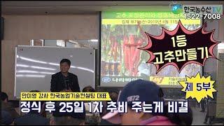 [한국농수산TV] 1등 고추 만들기 안이영 강사 특강 5부 및 풀버전 - 전북김제