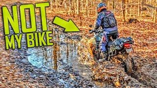 Adventure Bike VS Dual Sport: 5 Miles of Muddy 2 Track