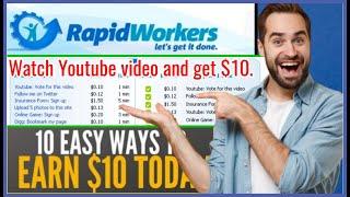 RapidWorkers Job 2024 | Earn $10 Per Day Online – Easy Work from Home Guide #RapidWorkers