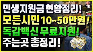 민생 지원금 현황정리! 모든시민 10~50만원, 독감백신 무료지원 주는곳 총정리! 2025년 노인 교통비, 기초연금, 65세이상 혜택 총정리!!