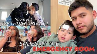 OUR DAY TOOK A SCARY TURN ... RUSHED OUR SON TO THE ER :(