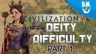 Deity Run with Poland | Part 1 | Civilization 6 Gameplay