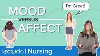 Mood vs Affect | What is a Mood Episode? | Mental Health | Lecturio Nursing