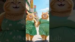 They Laughed at Fat Cat Sisters #cat #kitten #trending #couple #inspiration #catlovers #sister