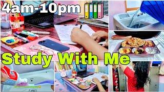 Study with me  || 4:00am-10:00pm || The best time table for all students #studywithme #hindi #study