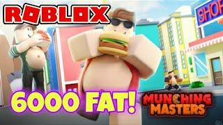 Is This The Biggest Fat Size In Munching Masters Roblox | ZavioGaming