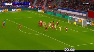 Alejandro Grimaldo Free Kick Goal | Leverkusen vs RB Salzburg 1-0 Highlights | Champions League 2024