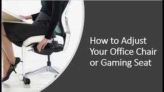 How to Adjust Your Office Chair - Work Comfortably