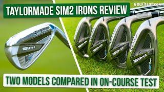 HUGE ON-COURSE IRONS TEST | TaylorMade SIM2 Max & Max OS Irons Golfalot Review