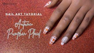  Pumpkin Plaid Nails: FAN REQUEST Mani Look Tutorial | Maniology LIVE!