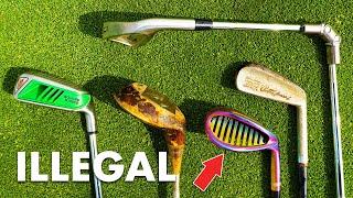 Random Illegal & Gimmick Clubs! | 3 Hole Challenge! *Giveaway*