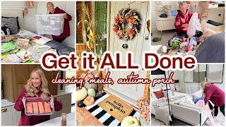 Get it All Done | Autumn Porch, Cleaning, Meals + Sort my Life Out!