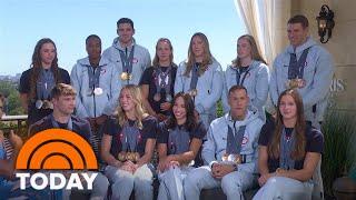 Team USA swimmers talk coming out on top at the Paris Olympics