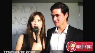 Angel Locsin and Phil Younghusband on the premiere night of 4 Sisters and a Wedding