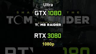 GTX 1080 vs RTX 3080 in Shadow of the Tomb Raider | 1080p