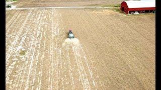 Spreading 48ton of Lime