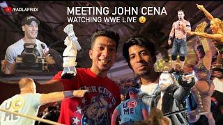 Meeting John Cena at WWE Superstar Spectacle 2023! in India, Hyderabad!