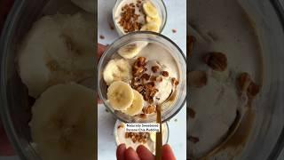 NO ADDED SUGARS Banana Chia Pudding. Healthy dessert, breakfast or snack. Naturally sweetened, vegan