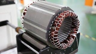 Motor Stator Aluminum / Copper  Wire Coil and Wedge Inserting Machine With Robot