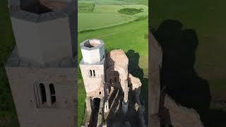 Dji Mini 3 drone - Arača - Aracsi pusztatemplom - XIII century ruins of Romanesque church #shorts