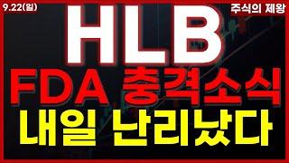 [HLB 에이치엘비] FDA 충격소식!! 내일 난리났다!!!/#hlb #에이치엘비 #hlb목표가 #리보세라닙 #에이치엘비주가전망 #에이치엘비목표가#에이치엘비#FDA#fda#진양곤