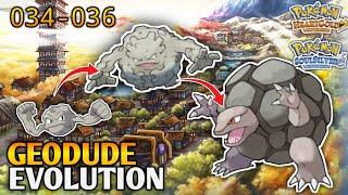 How To Evolve Geodude Into Graveler And Golem In Pokemon Heart Gold & Soul Silver | Johto Pokedex