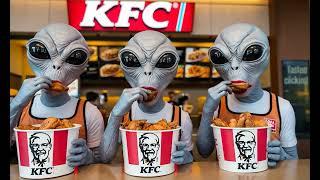 Grey Aliens at KFC, UFO, UAP Ai Video