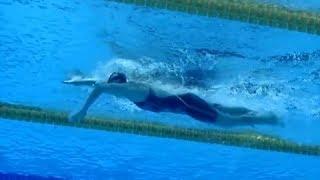 Katie Ledecky's catch and pull during her 800 meter world record swim at the 2016 Rio Olympics