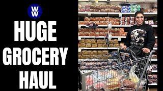 HUGE WW GROCERY HAUL - GETTING BACK ON TRACK - POINTS INCLUDED - WEIGHT WATCHERS!!