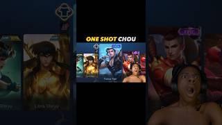  one shot chou with underrated chou skin #mobilelegends #mlbb #choou #chou