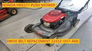 Honda HRX217 Push Mower | Drive Belt Replacement!