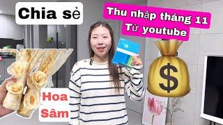 Lần đầu làm Hoa sâm ngâm rượu. Chia sẻ thu nhâp từ youtube 