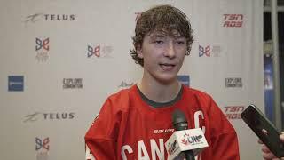 2024 Hlinka Gretzky Cup — Aug. 5 — Matthew Schaefer post-game