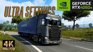 Euro Truck Simulator 2 : RTX 4060 Ti | Ultra Settings 4K