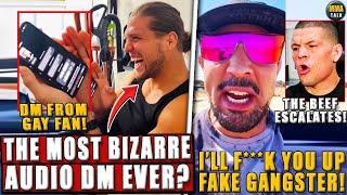 Brian Ortega LEAKS BIZARRE audio DM from male fan!Brendan Schaub LOSES IT on'fake gangster'Nate Diaz