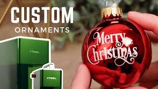 How to Create Custom Glass Ornaments | xTool F1 and F1 Ultra Laser Engraving Tutorial 