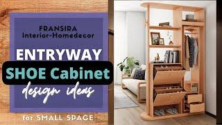 Entryway Decorating Ideas with Shoe Cabinet on Small spaces || Small apartment decorating ideas