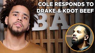 J.Cole Addresses Drake & Kendrick Beef In New Song After Bowing Out Feud