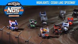 World of Outlaws NOS Energy Drink Sprint Cars | Cedar Lake Speedway | June 29, 2024 | HIGHLIGHTS