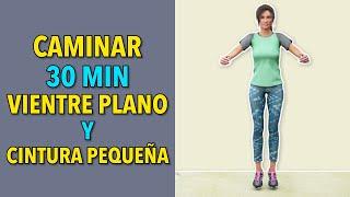 30 Min de Cardio de Pie: Caminata Para un Vientre Plano y una Cintura Pequeña