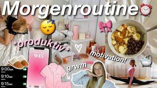 meine PRODUKTIVE morgenroutine!! VLOG⏰*motivational*