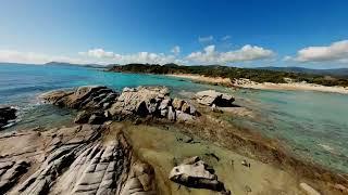 " Scoglio di Peppino " Costa Rei [ 4K Cinematic Fpv ] Sardegna World by drone